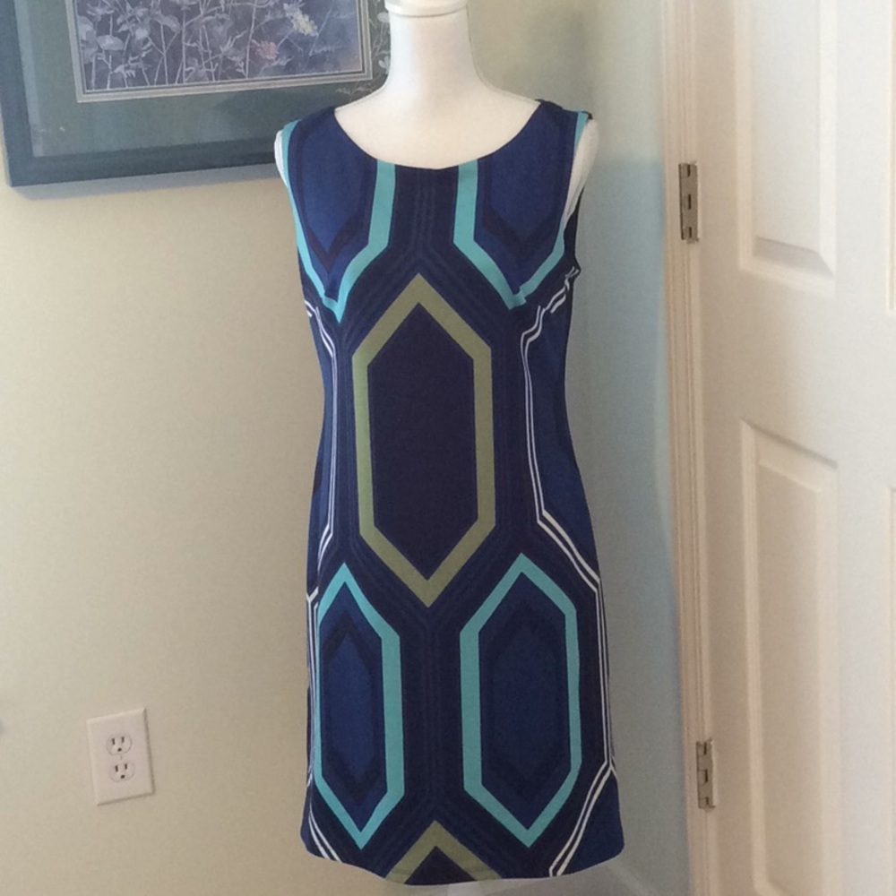 🦋 Enfocus sleeveless blue dress, size 8